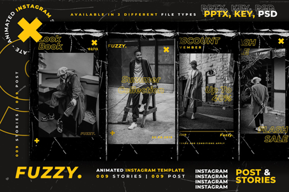 Fuzzy - Animated Instagram Template