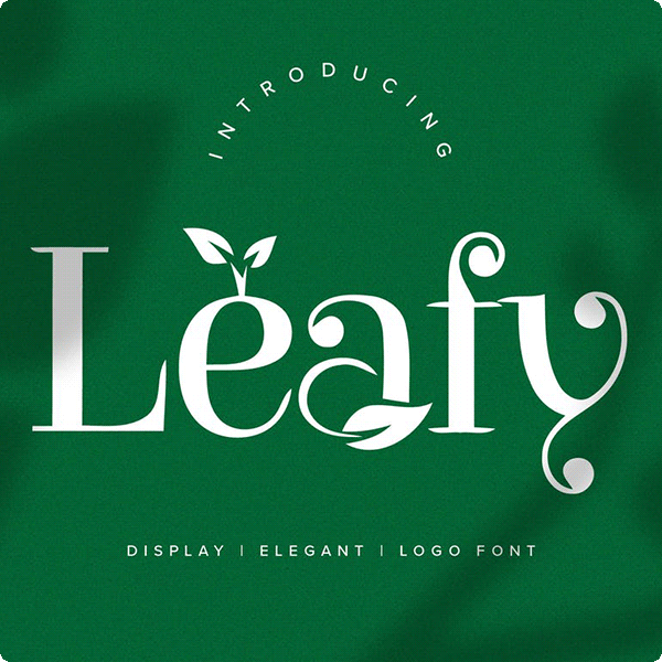 Leafy Logo Font