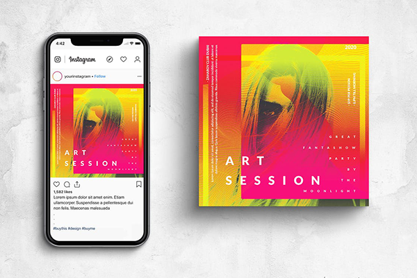 Art Sessions Graphic Template, Photoshop