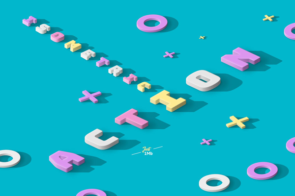 3D Isometric Photoshop Action