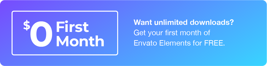 Free Month on Envato Elements