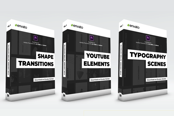 Typography Scenes, Lower Thirds, YouTube Kit and Shape Transitions | PP