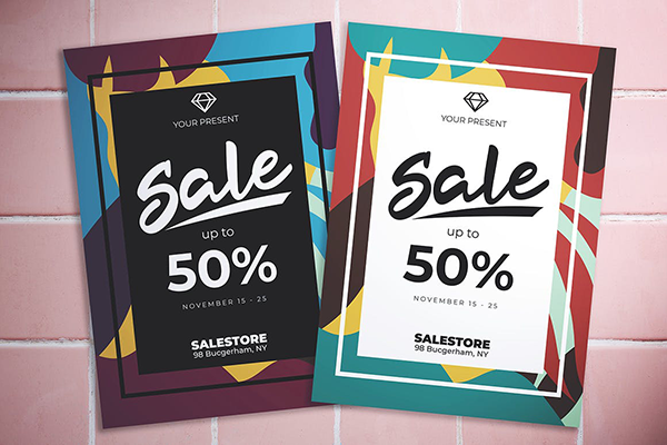 Abstract Sale Flyer