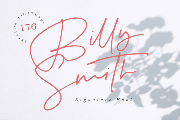 Billy Smith Signature Font MS