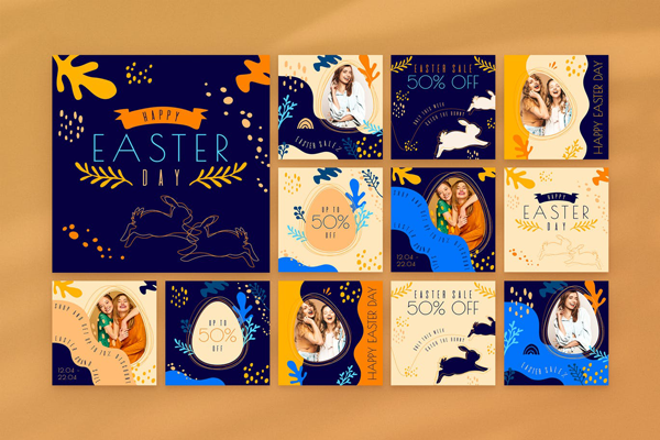 Happy Easter Instagram Pack | Photoshop