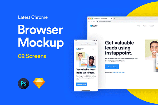 Website Browser Mockup
