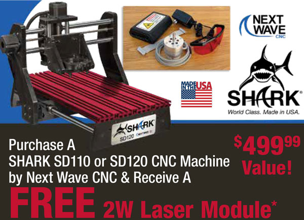 Next Wave CNC Machines Mail In Offer