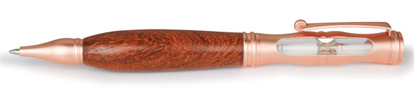 WoodRiver® Hourglass Twist Ballpoint Pen Kit - Flat Rose Gold