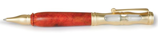 WoodRiver® Hourglass Twist Ballpoint Pen Kit - Flat Champagne Gold