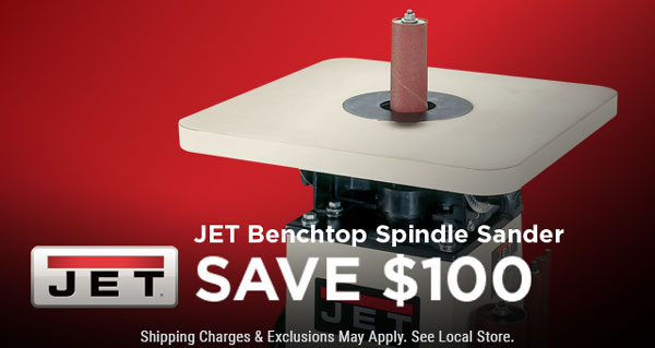 Save $100-JET Benchtop Spindle Sander Model 708404