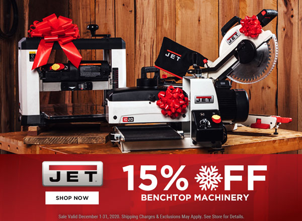 Shop Now- JET Save 10% + Free Shipping on Benchtop Tools