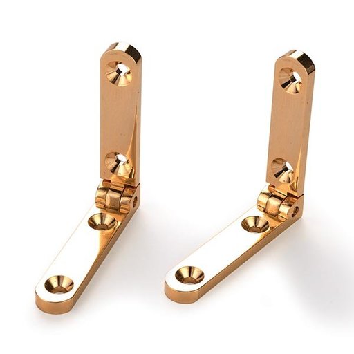 HIGHPOINT® Side Rail Hinge Solid Brass Pair
