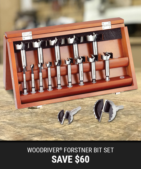 Shop Now- WoodRiver® 16pc High-Carbon Steel Forstner Bit Set- Save $60