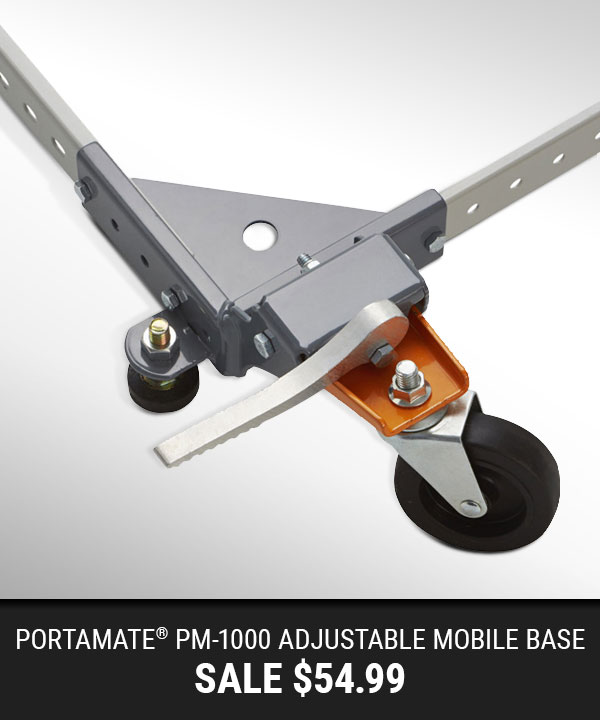 Shop Now- HTC Portamate Adjustable Mobile Base PM1000- Save $15