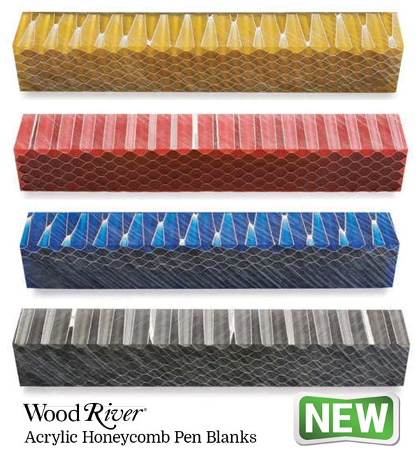 WoodRiver® Acrylic Honeycomb Pen Blanks