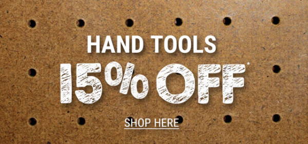 Hand Tools 15%