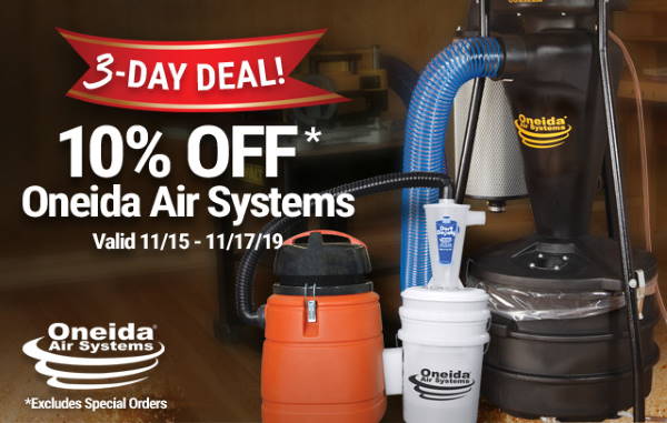 This Weekend - Save 10% Oneida Air Systems