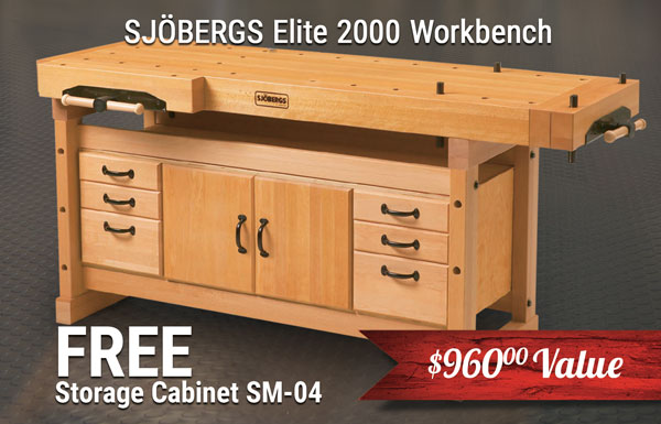 SJOBERGS Elite 2000 Workbench w/FREE Storage Cabinet SM-04