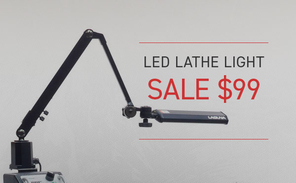 Shop Now- Laguna Doorbuster- Laguna LED Lathe Lamp- Only $99
