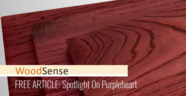 WoodSense- Spotlight on Purpleheart