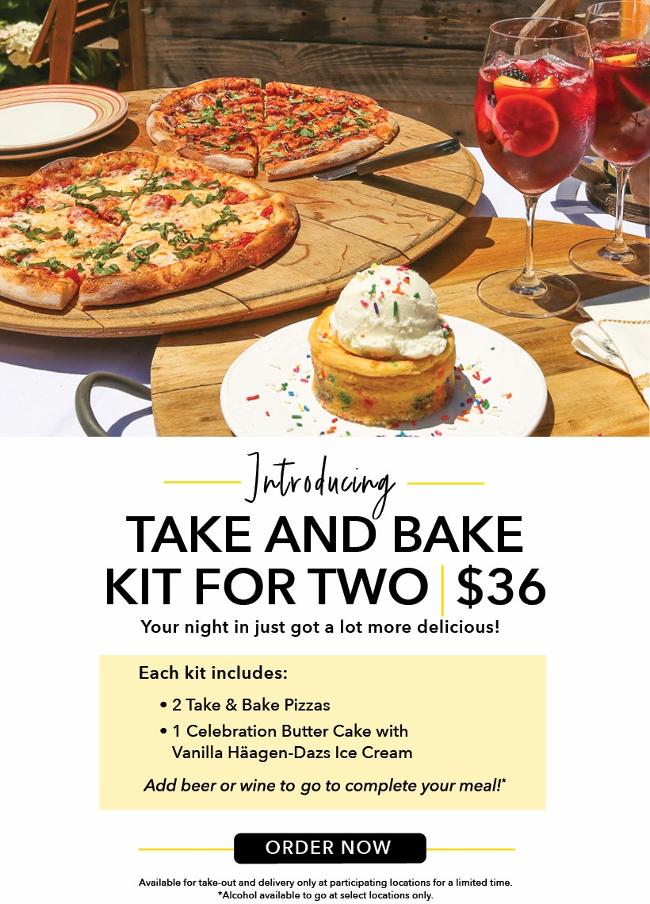 Introducing The Take & Bake Meal Package. Your night just got a lot more delicious