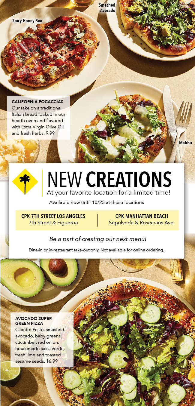 Calling All Foodies! Come try our newest creations for a limited time.