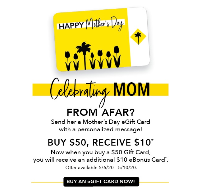 Celebrate Mom from A Far with an eGift card