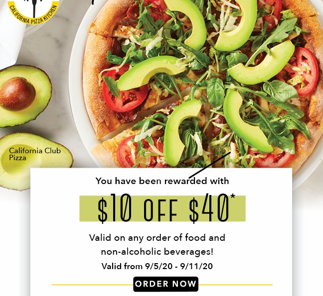 Our restaurants are here to serve you safely. Let us help you with a $10 off $40* valid on any order of food and non-alcoholic beverages!