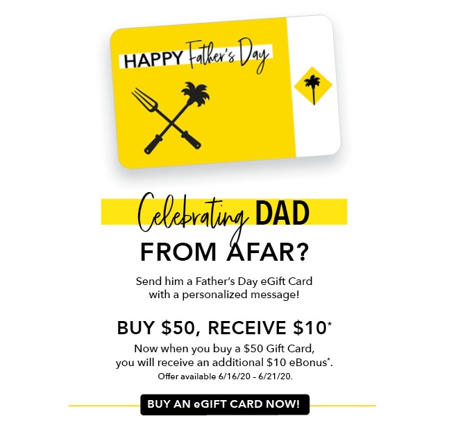 Celebrate Dad from A Far with an eGift card