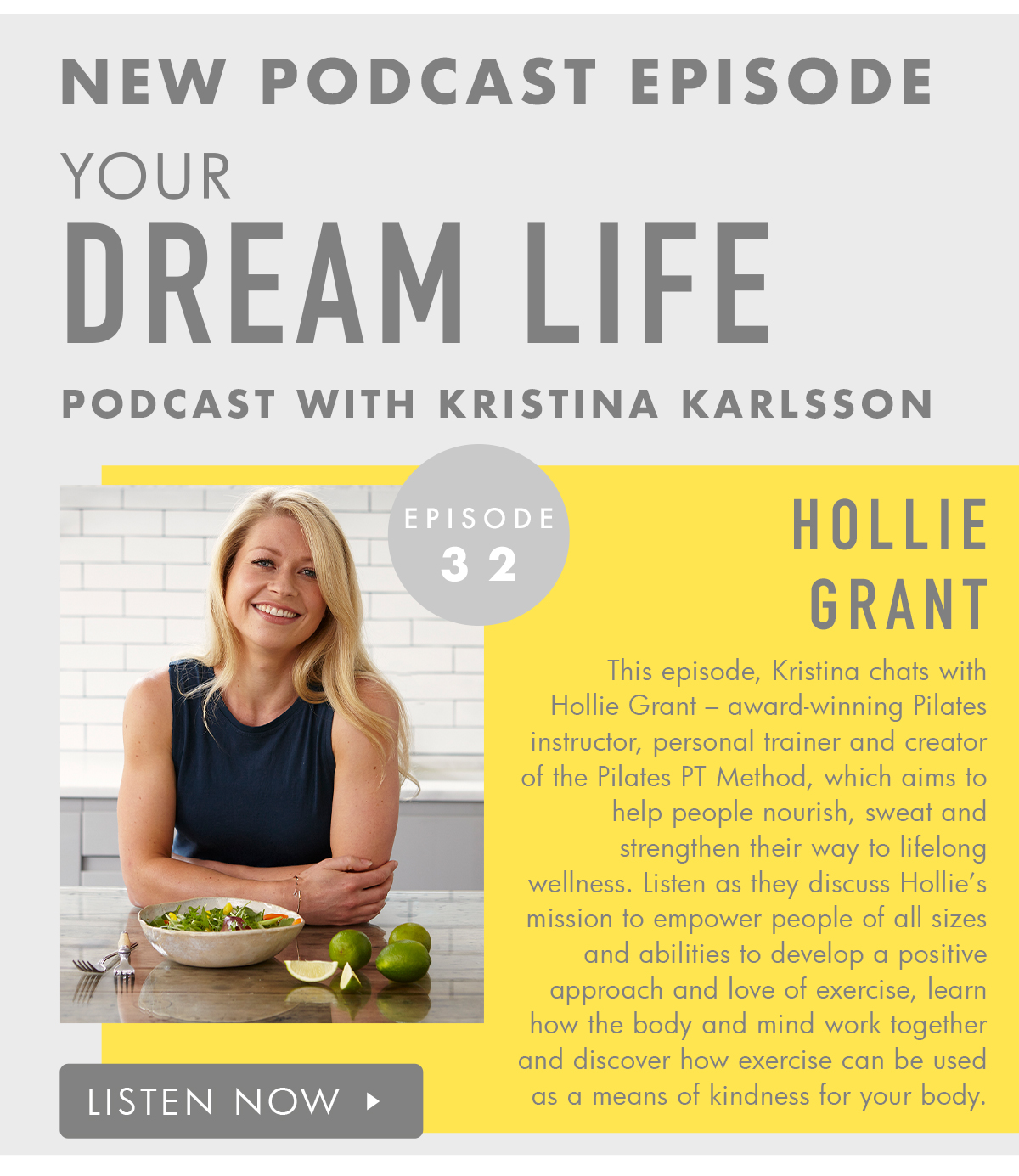 New Your Dream Life podcast episode. Listen now. 