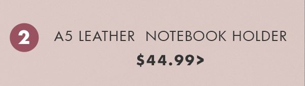 A5 Leather Notebook Holder. Shop now. 