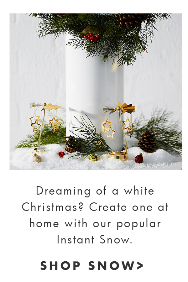 Create a white Christmas at home with our Instant Snow. Shop now. 