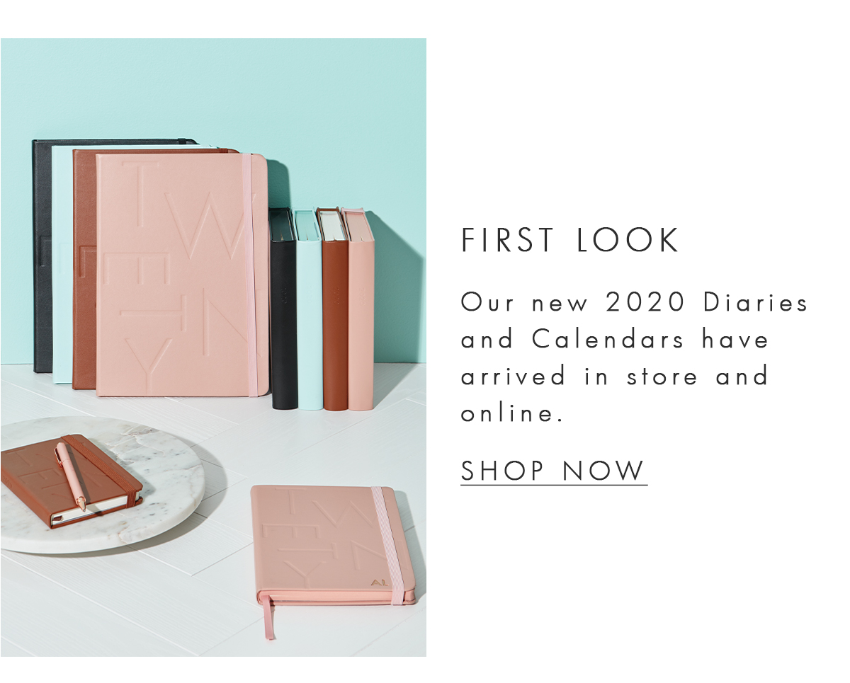 Our new 2020 Diaries and Calendars have arrived. Shop now. 