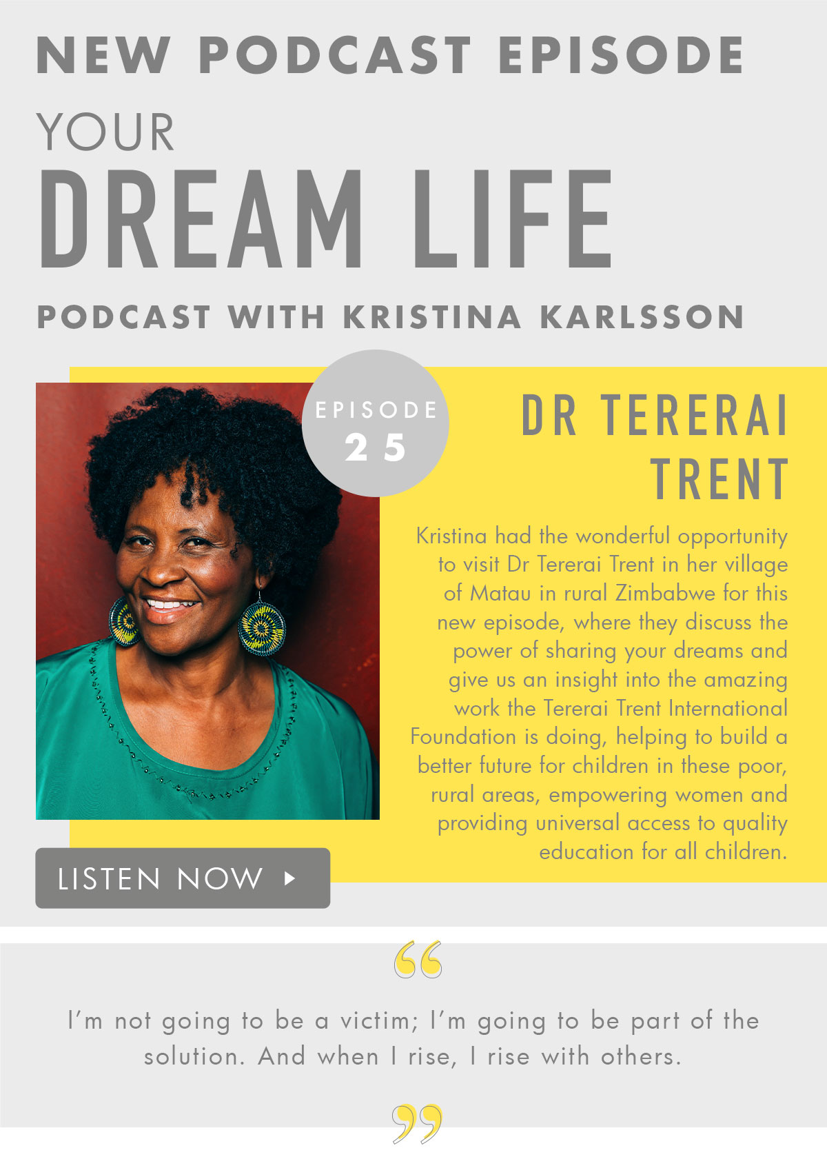 Your Dream Life Podcast New Episode! Listen now. 