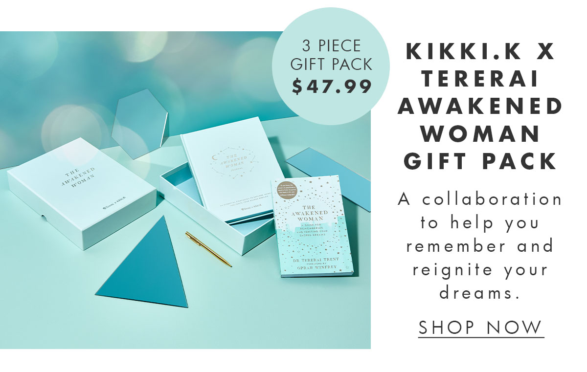 kikki.K x Tererai Awakened Woman Gift Pack. Shop now. 