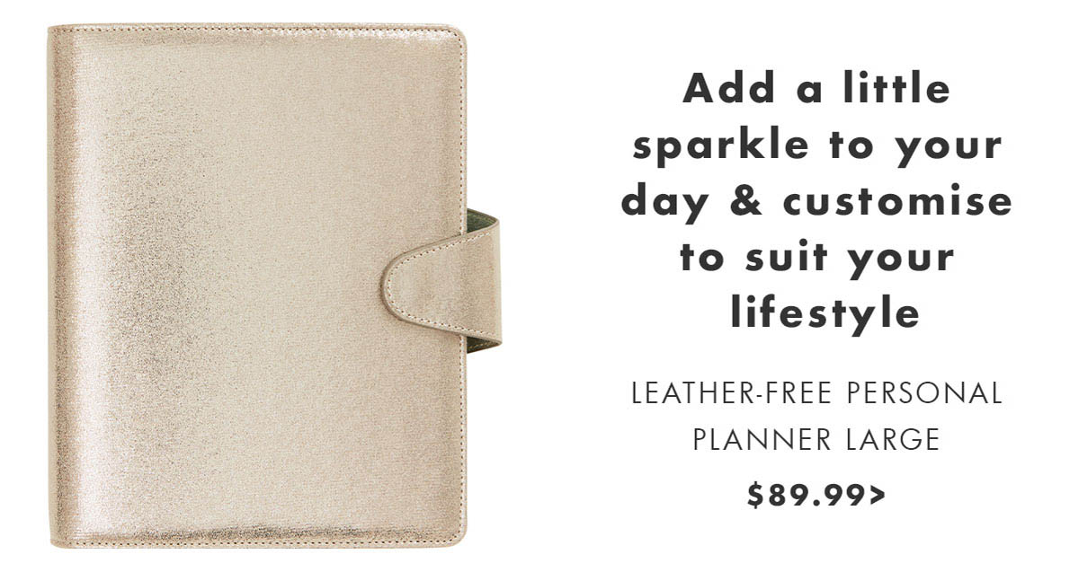 Leather-Free Personal Planner. Shop now. 