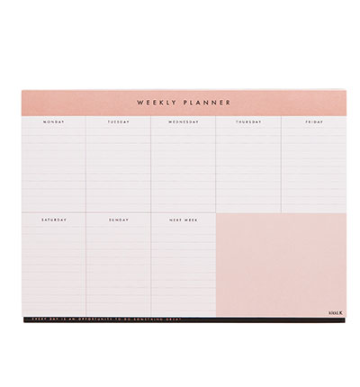 A4 Weekly Planner Pad. Shop now.