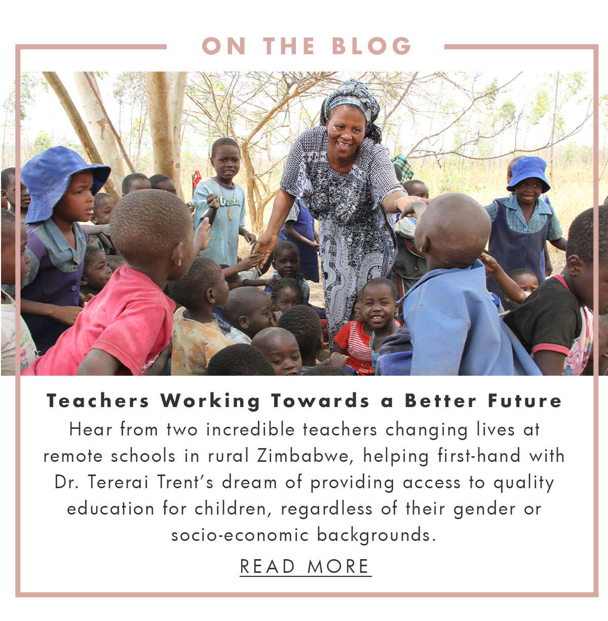 On the blog: Teachers working towards a better future. Read more.