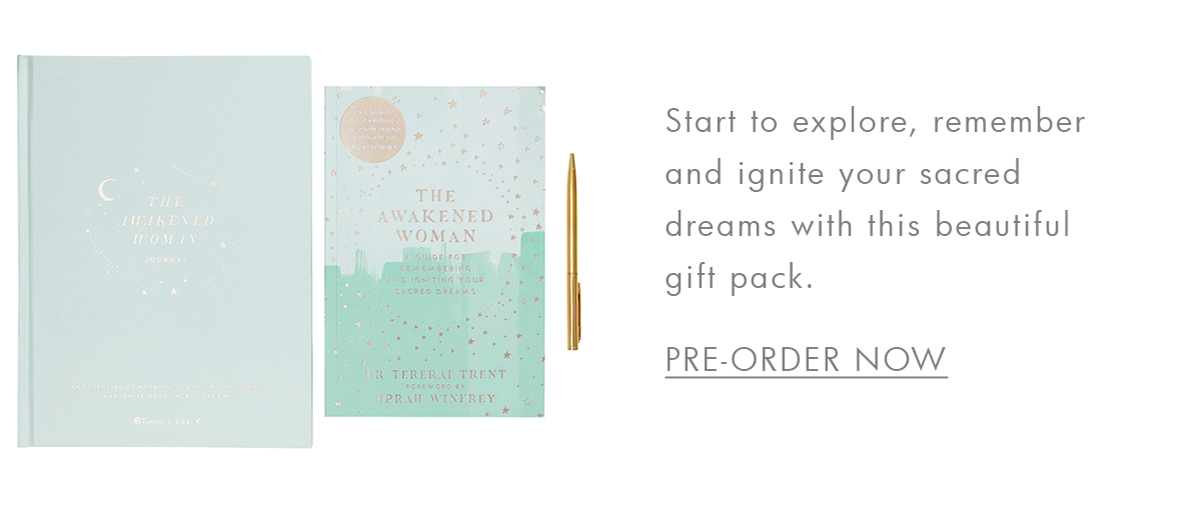 The Awakened Woman Book and Journal Gift Pack. Pre-Order now. 