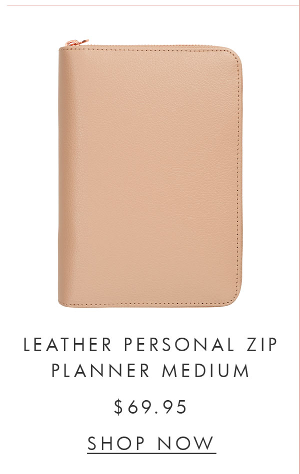 Leather Personal Zip Planner Medium. Shop now. 