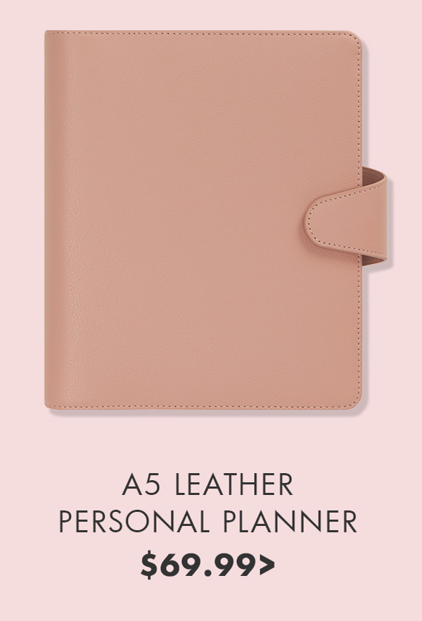 A5 Leather Personal Planner. Shop now. 
