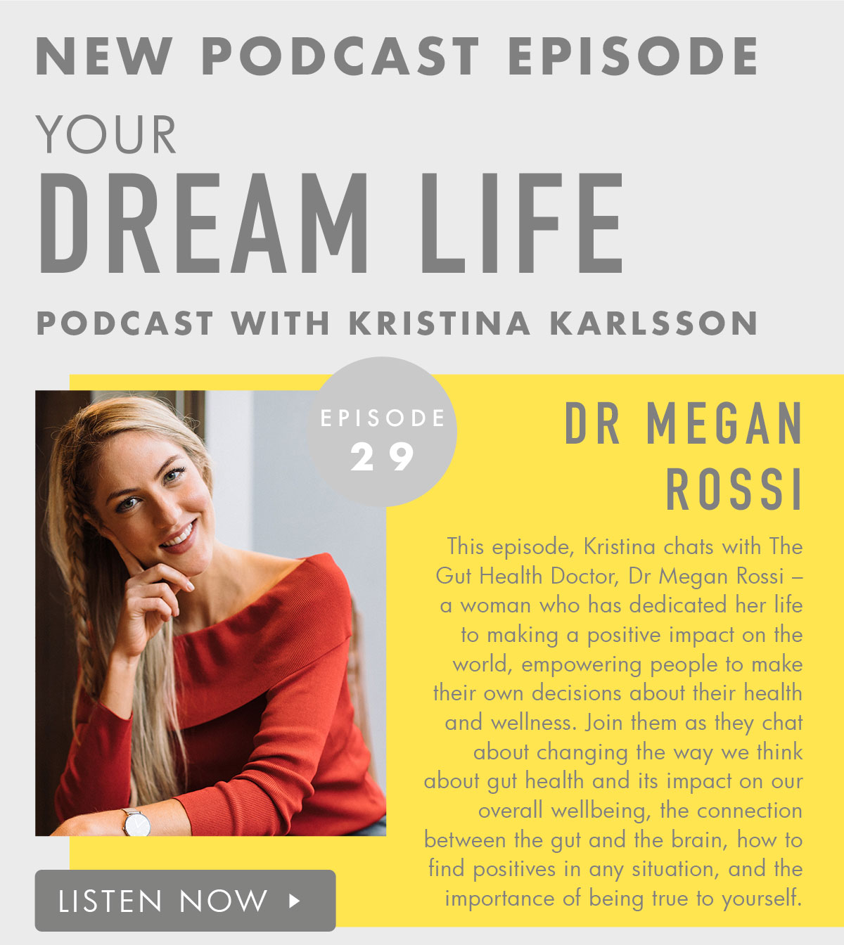 New Your Dream Life Podcast Episode. Listen now. 