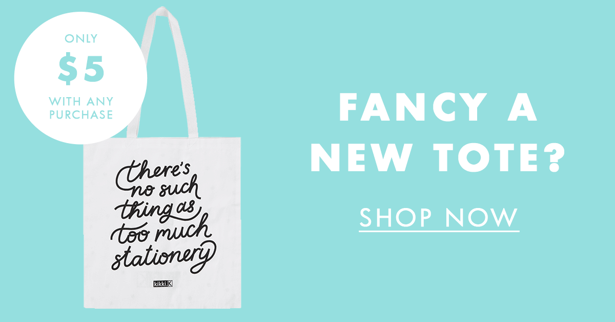 Fancy a new tote for only $5 with any purchase? Shop now. 
