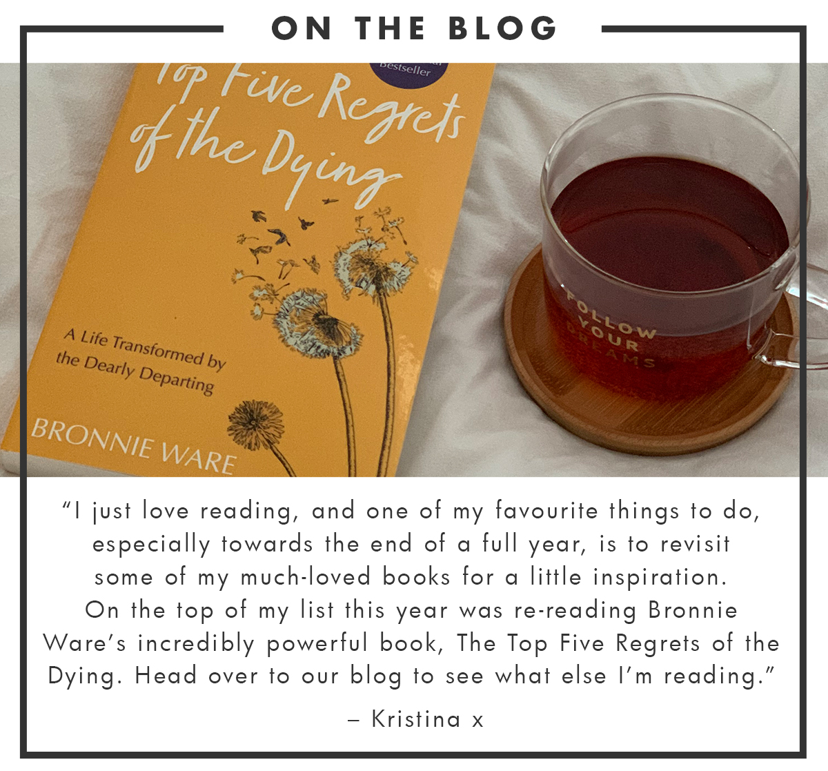 On the blog - What Kristina is reading now. Read more. 