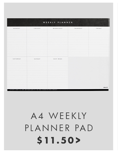 A4 Weekly Planner Pad. Shop now. 