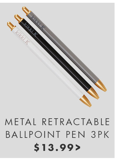 Metal Retractable Ballpoint Pen 3pk. Shop now. 