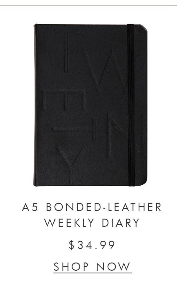 A5 Bonded-Leather Weekly Diary. Shop now. 