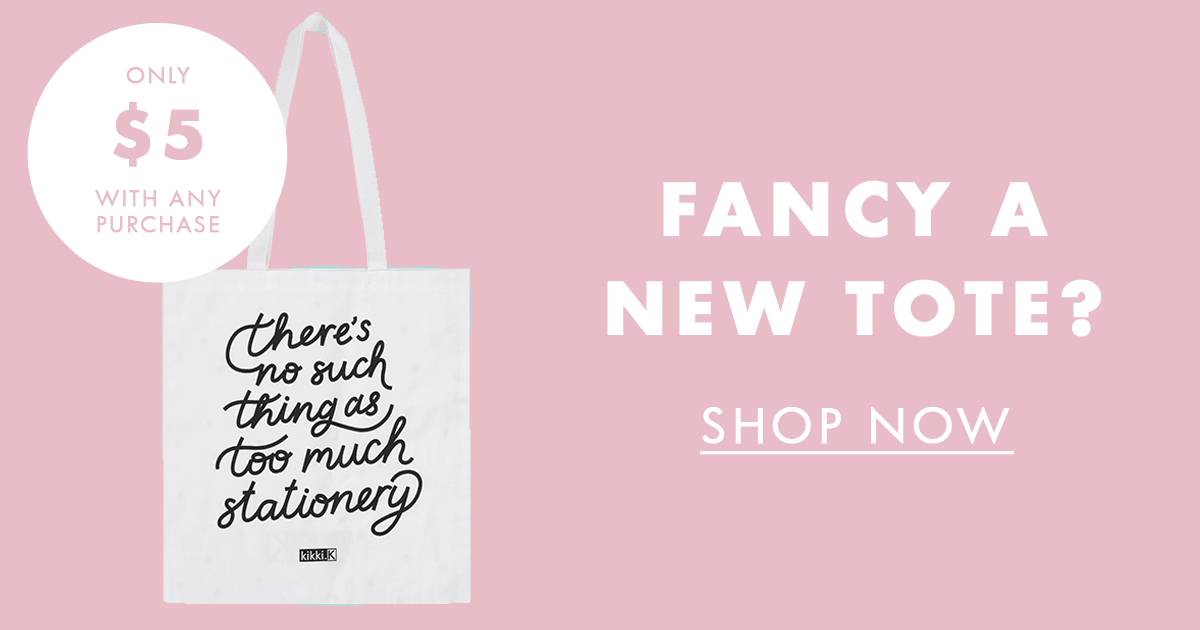 Fancy a new tote for just $5 with any purchase? Shop now. 
