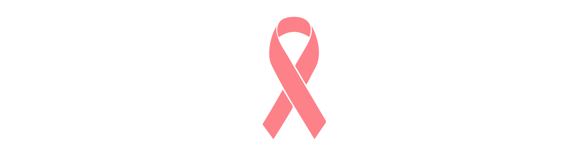Pink breast cancer awareness ribbon