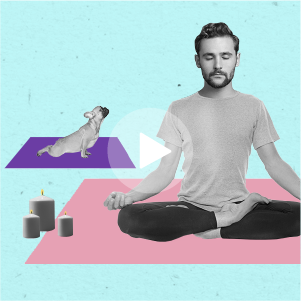 Man meditating